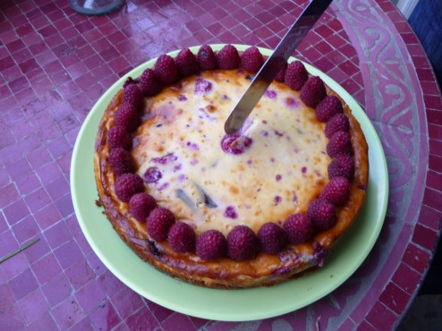 Raspberry and Chocolate Chesecake