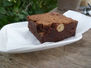Chocolate Brownie at Farm Café