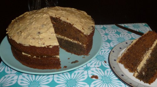 P1020325 Coffee & Walnut Cake