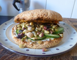 Sprouted Salad Sandwich