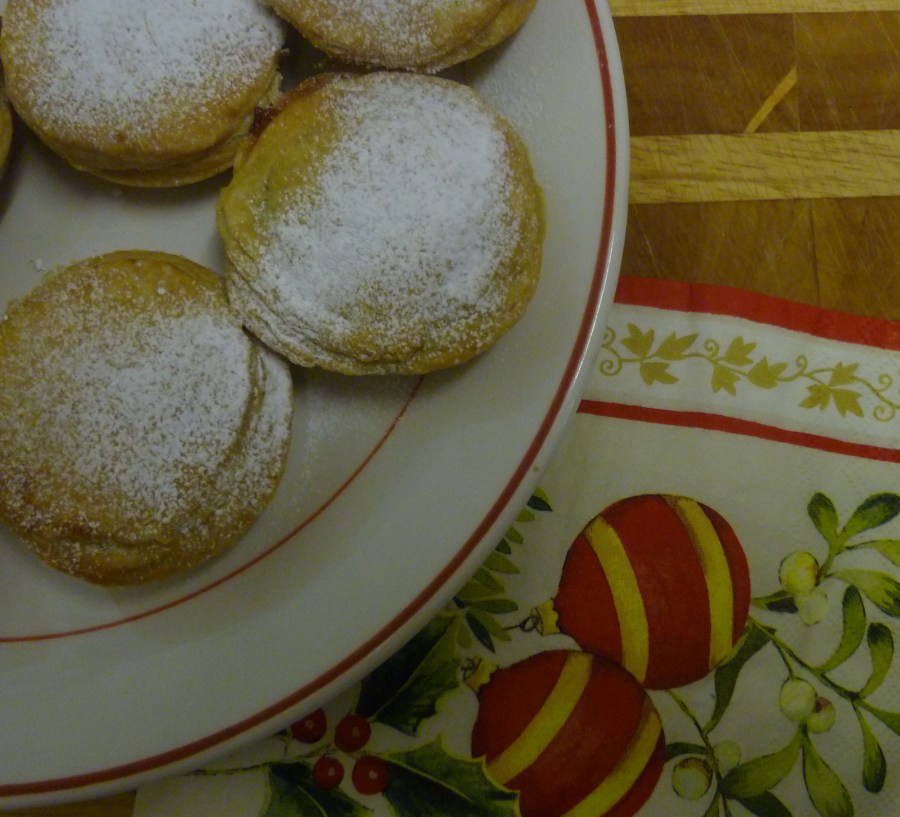 Mince pie with tarted up mincemeat