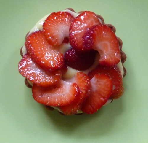 Strawberry and fennel tarts