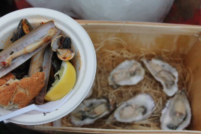 Harissa shelfish, and oysters